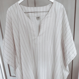 Altair Subtle stripe vintage white dress *NEW*