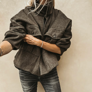 Forest khaki super slouchy  boyfriend bomber jacket *NEW*