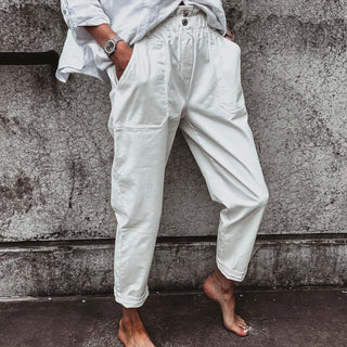 Cream Pippa paperbag jeans