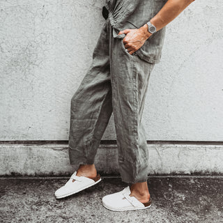 KHAKI Lima linen pants