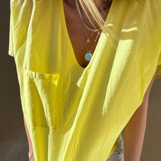 Sicilian lemon yellow slouchy tee *NEW*