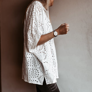 Oversized Laria Broderie Blouse *NEW*