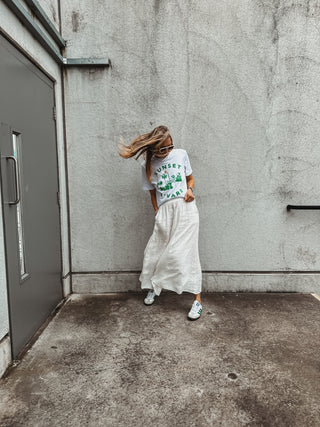 Loire linen CREAM skirt