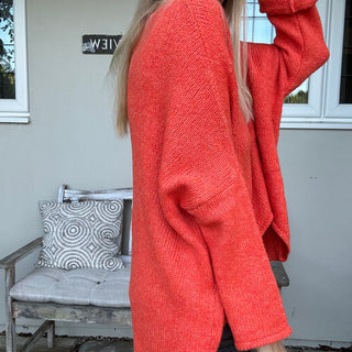 Milano ORANGE V NECK jumper *NEW*