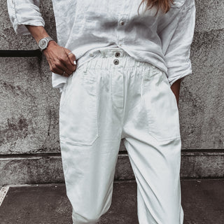Cream Pippa paperbag jeans
