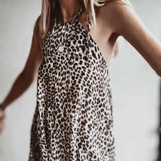 Leopard tie summer dress *NEW*