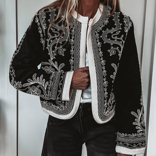 Mandarin MONOCHROME Eden quilted jacket *NEW*