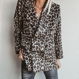 Leopard boyfriend blazer  *NEW*