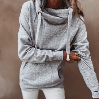 Light heather crossover grey college hoody *NEW*