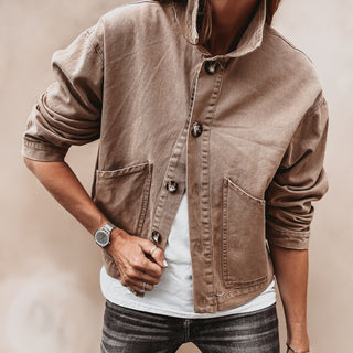 Sand denim jacket *NEW*