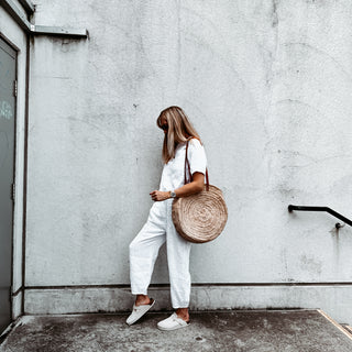 WHITE Lima linen top