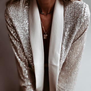 Sequin CHAMPAGNE GOLD blazer *NEW*