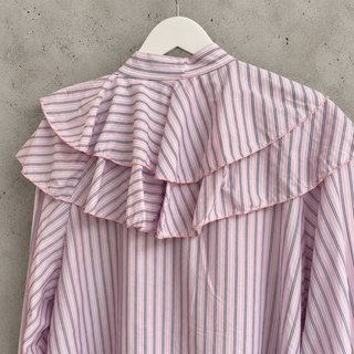 Frieda PALE PINK bows & frills blouse *NEW*