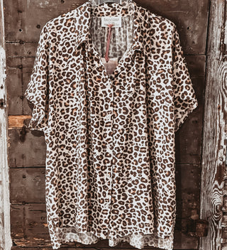 Lina Leopard blouse