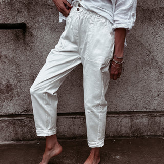 Cream Pippa paperbag jeans
