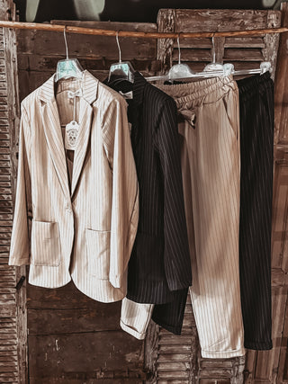 Pin stripe desert beige suit *SALE*