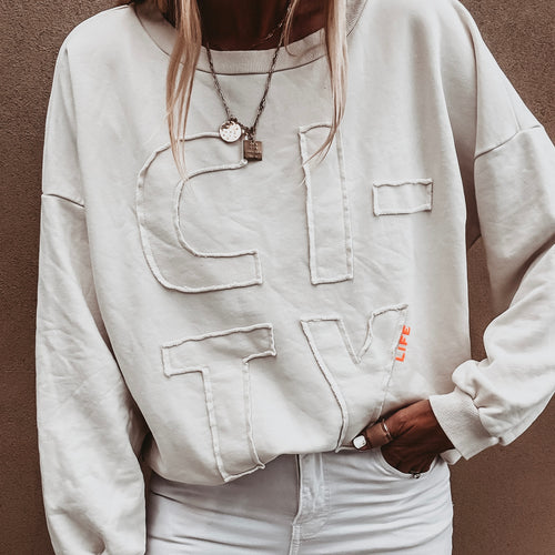 Vintage white CITY sweatshirt *NEW*
