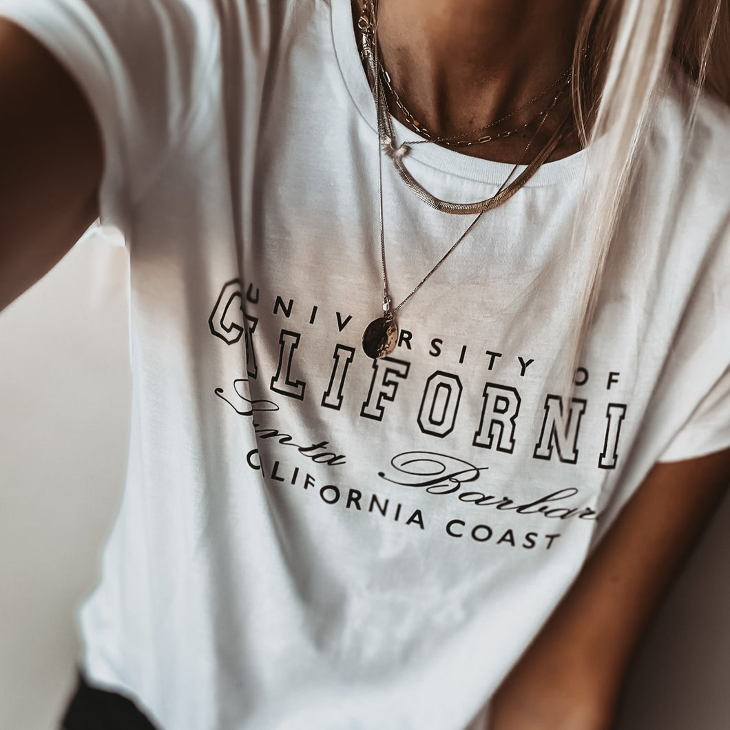 California white tee *size Uk 12-14*