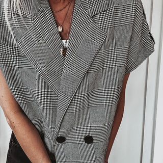Madi Monochrome Check gilet *NEW*