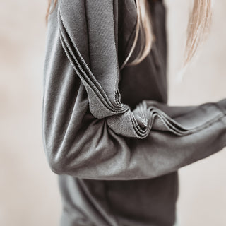 Vintage grey ruffle sleeve sweatshirt *NEW*