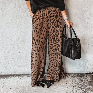 Leopard wide leg joggers *NEW*