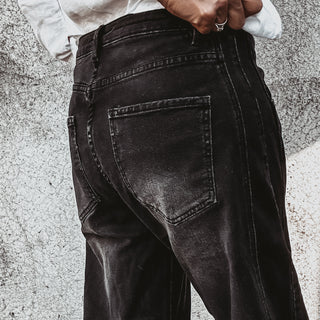 Bilbao washed dark grey barrel jeans *NEW*