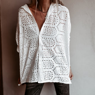 Oversized Laria Broderie Blouse *NEW*