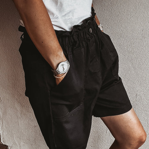 Poppy paperbag shorts BLACK *NEW*