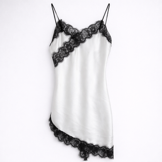 White Lia Lace asymmetric cami dress *NEW*
