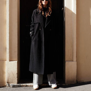 Lucy BLACK long winter coat *NEW*