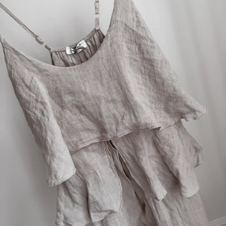 Livy long sand linen top *NEW*