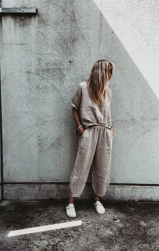 BEIGE Lima linen pants