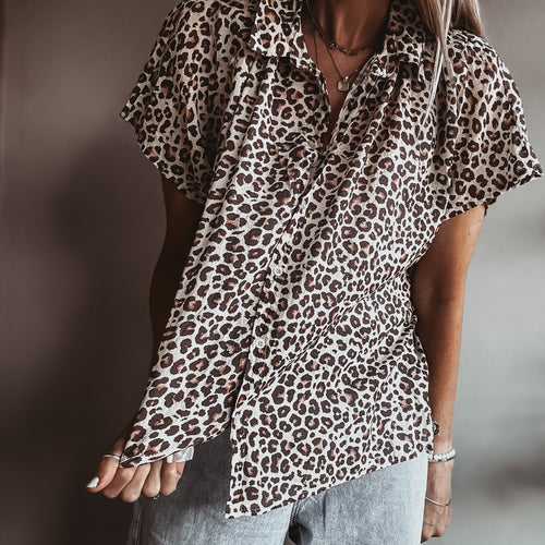 Lina Leopard blouse