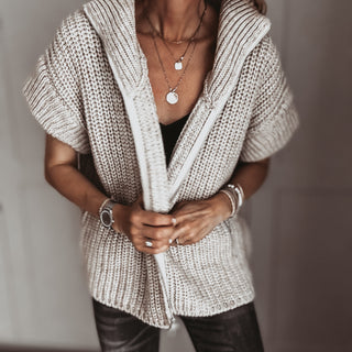 CREAM Zip knit *NEW*