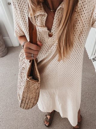 Kayenta Crochet CREAM dress