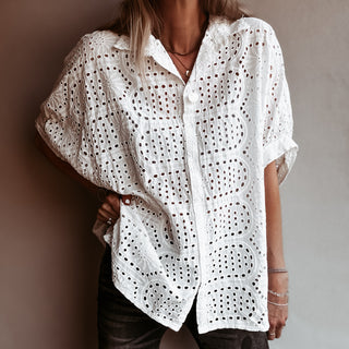 Oversized Laria Broderie Blouse *NEW*