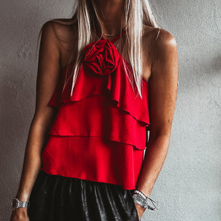 Parisian Rose Top RED