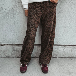 Leopard wide jeans *NEW*