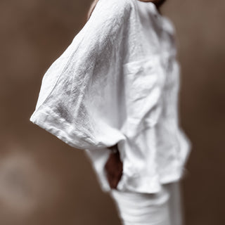 Tana linen white blouse *NEW*