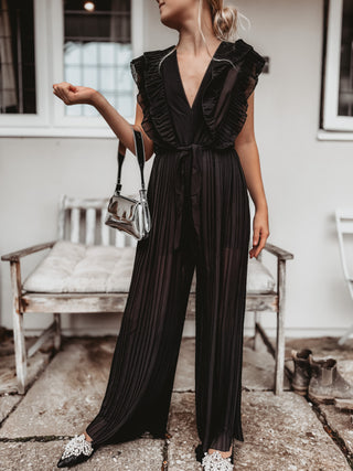 Nottinghill BLACK pleated jumpsuit *NEW*