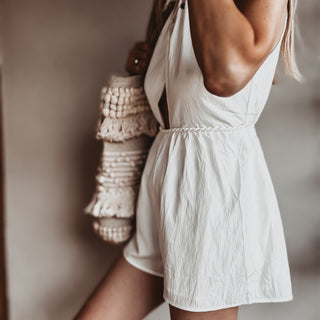 Lara Vintage white playsuit *NEW*