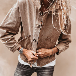 Sand denim jacket *NEW*