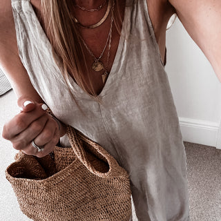 Libby sand linen jumpsuit *NEW*