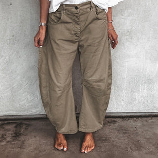 Light olive Boston barrel jeans *NEW*