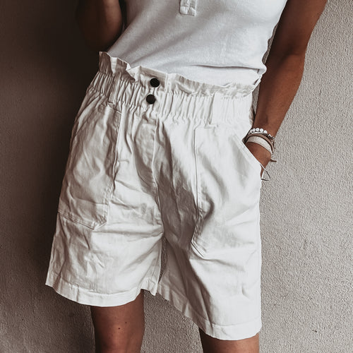 Poppy paperbag shorts CREAM