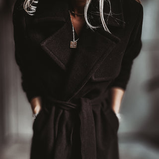 Lucy BLACK long winter coat *NEW*