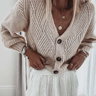 Beebe cardi BEIGE *NEW*