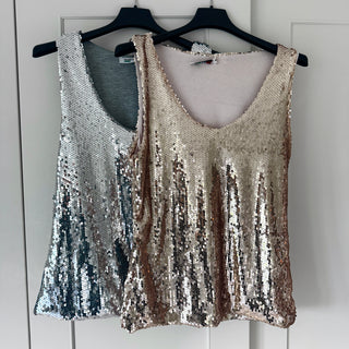 Suzi GOLD sequin top *NEW*