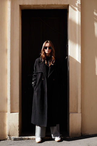 Lucy BLACK long winter coat *NEW*