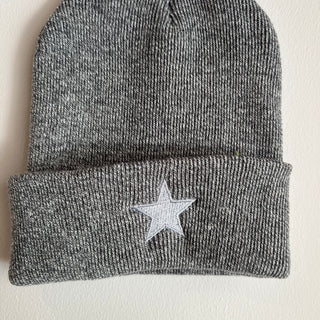 Grey marl STAR beanie *NEW*